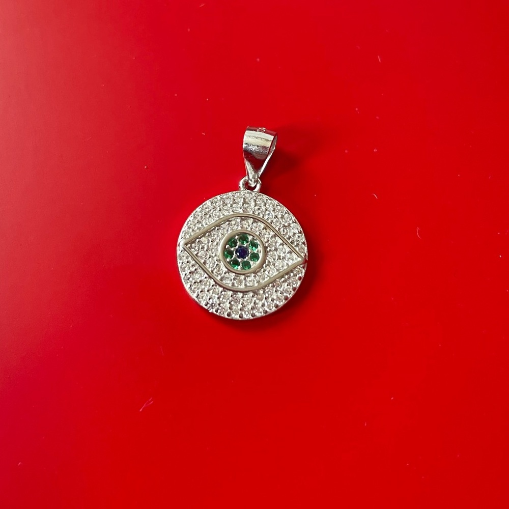 NWT❤️925 Sterling Silver Evil Eye Charm